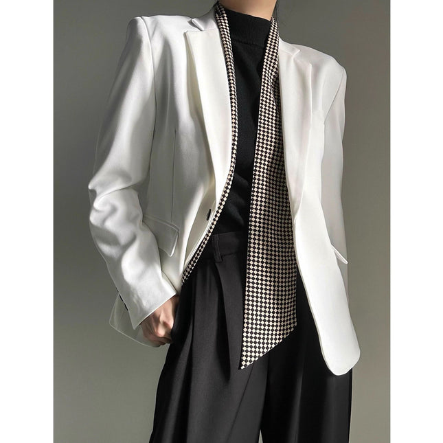 Casual Minimalist Womens Blazer
